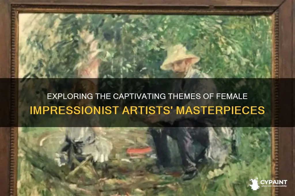 what were common subjects of female impressionist painter