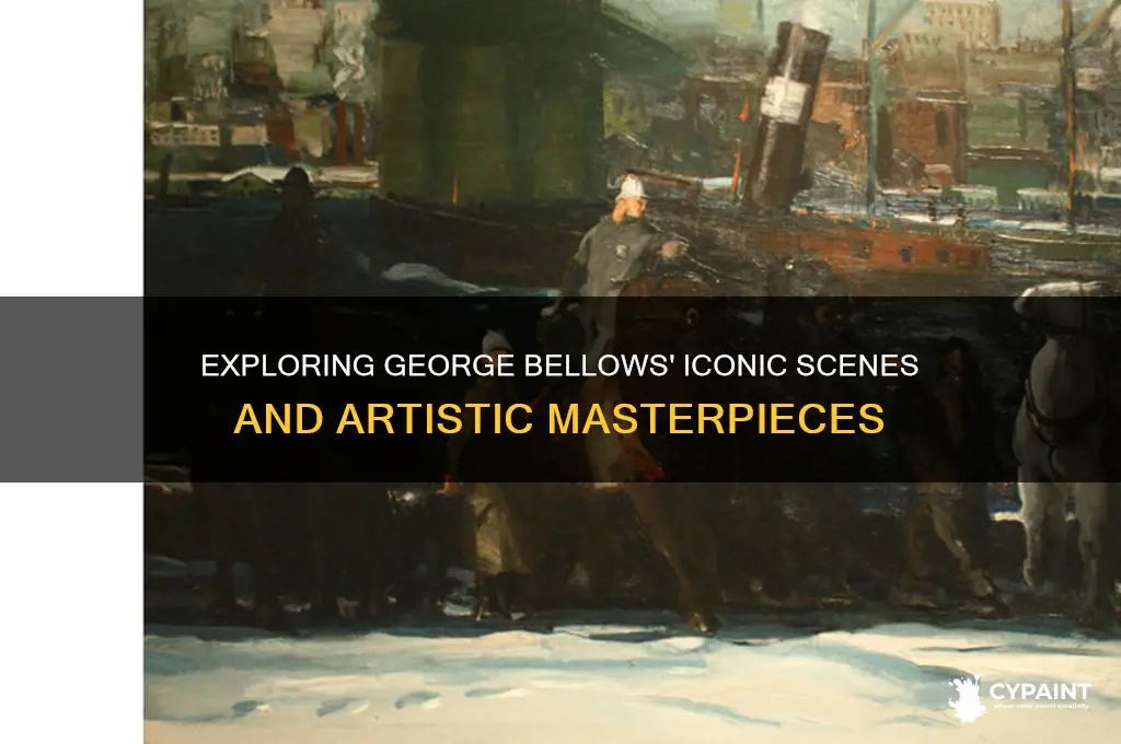 what were some scenes that george bellows painted