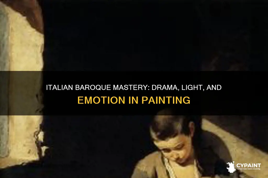what were the hallmarks of italian baroque painting
