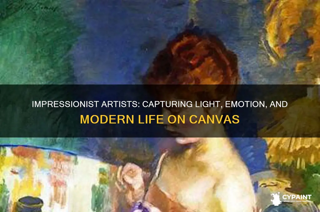 what were the impressionist artists trying to paint