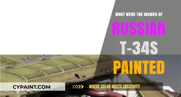 Exploring the T-34 Tank's Interior Paint