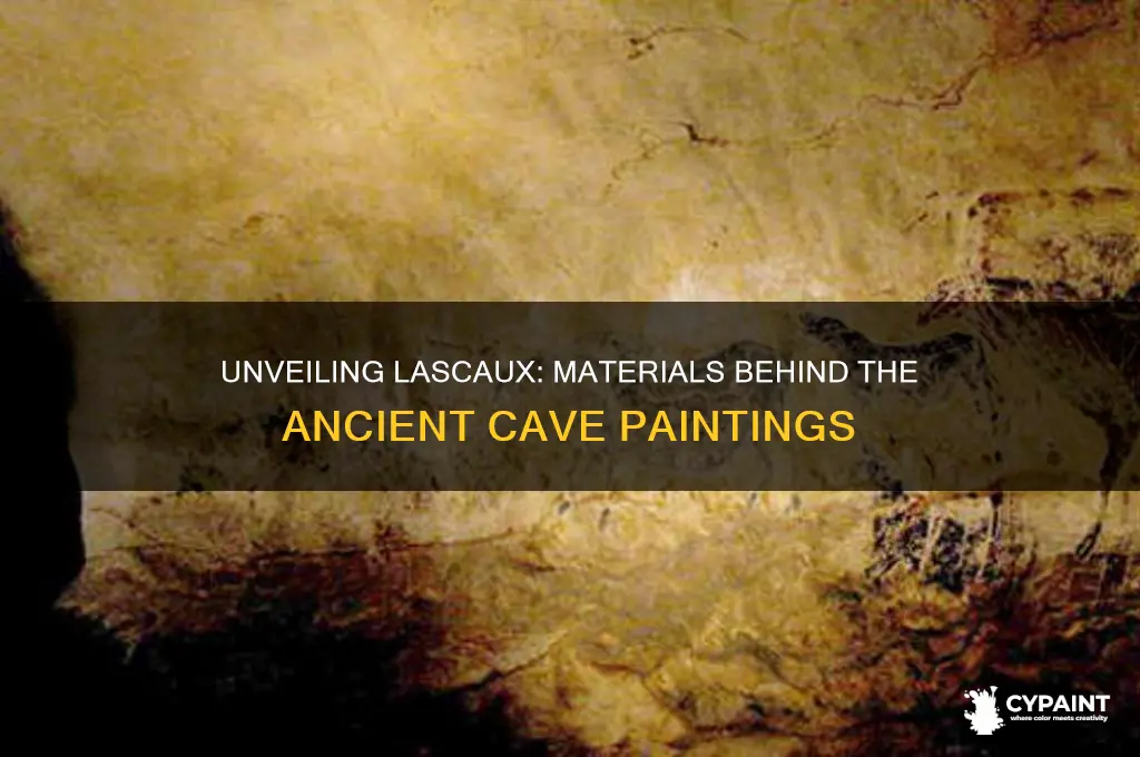 what were the lascaux cave paintings made of