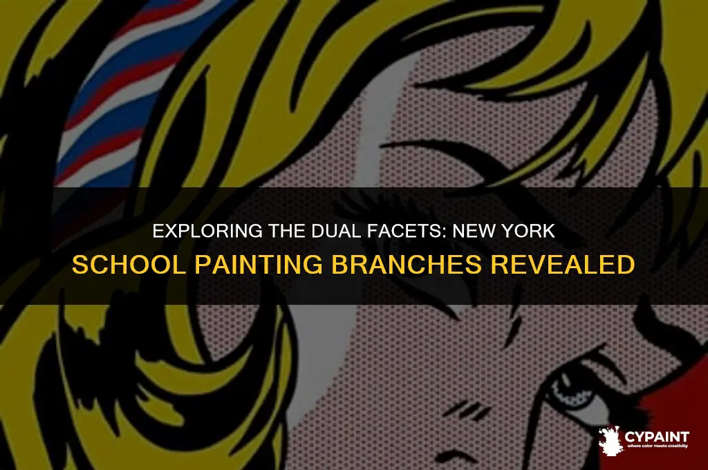 what were the two branches of new york school painting