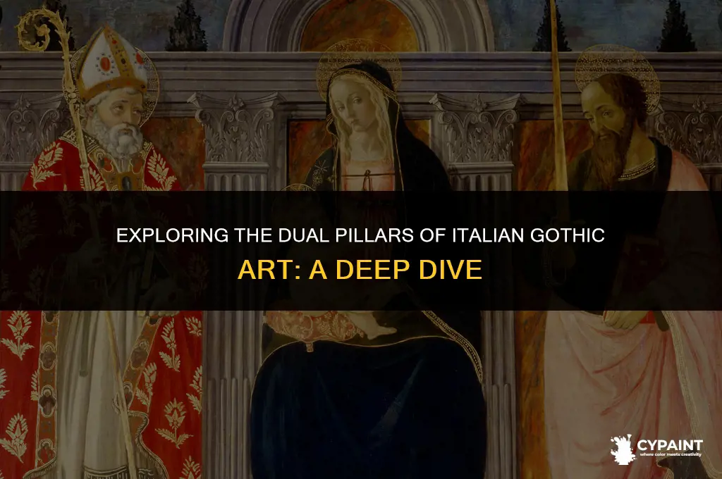 what were the two important schools of italian gothic painting
