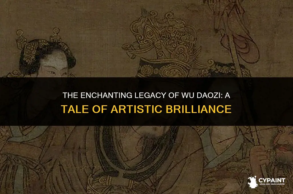 what wonderful tale is told about chinese painter wu daozi