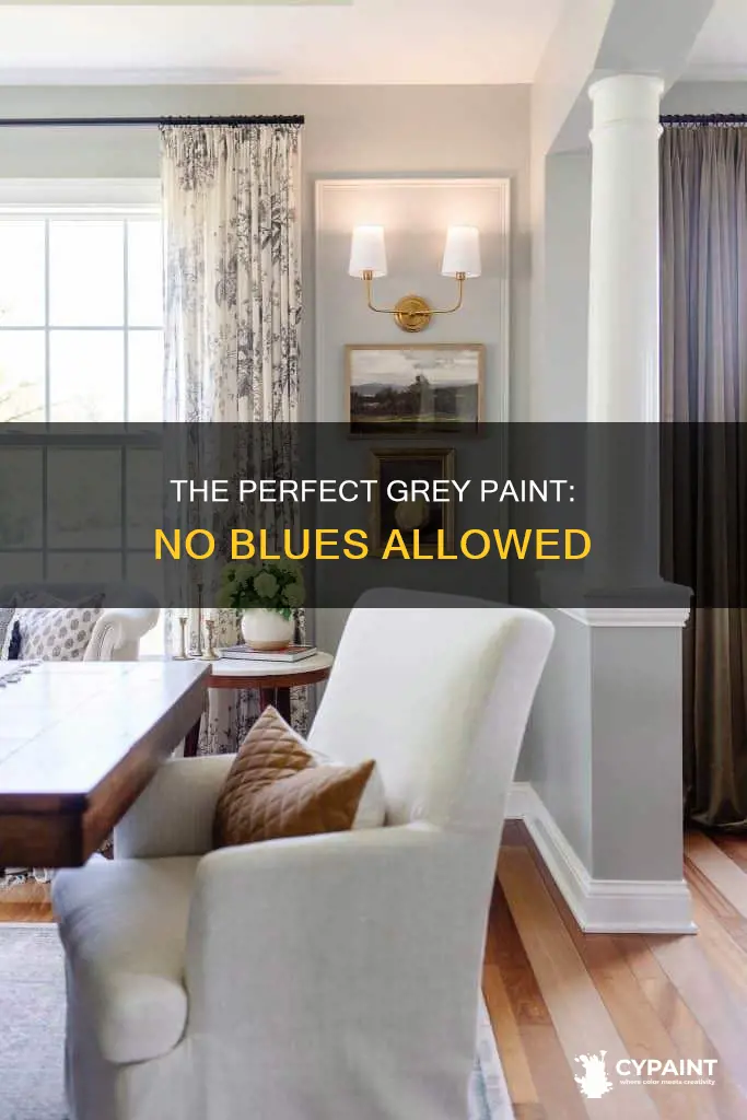 what would be a gray paint with no blue