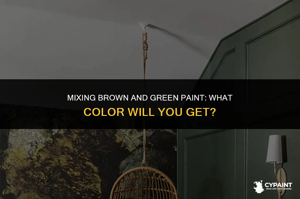 what would happen if i add brown to green paint