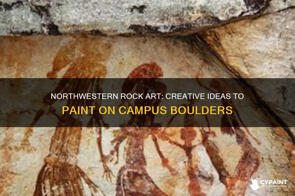 what would you paint on the rock northwestern