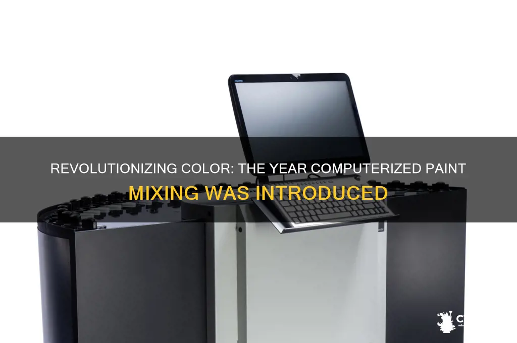 what year did computerized paint mixing come out