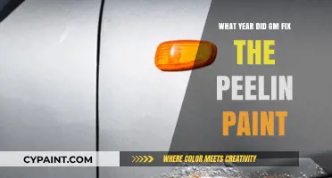 When Did GM Resolve the Peeling Paint Issue?