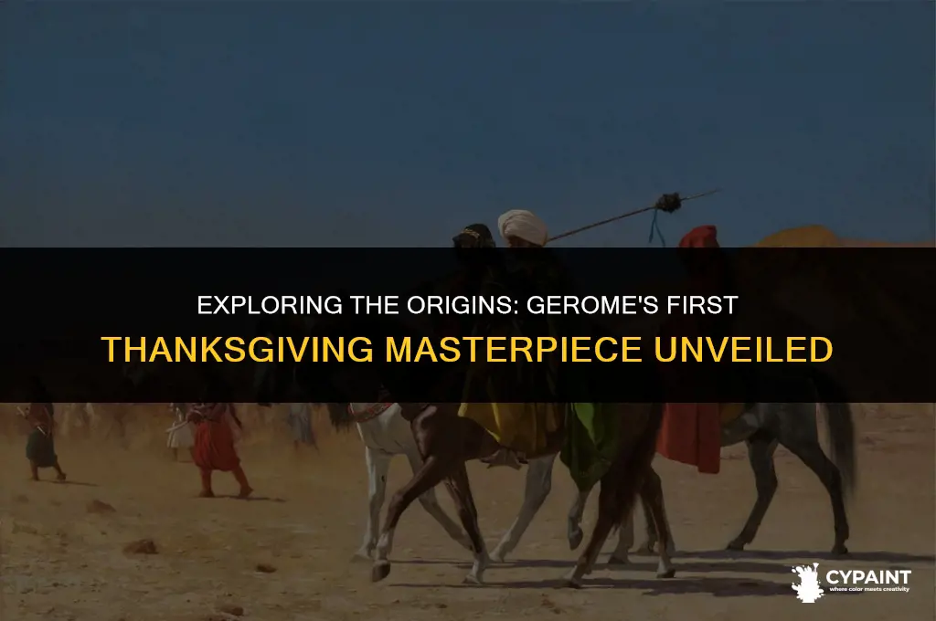 what year did jean leon gerome paint the first thanksgiving