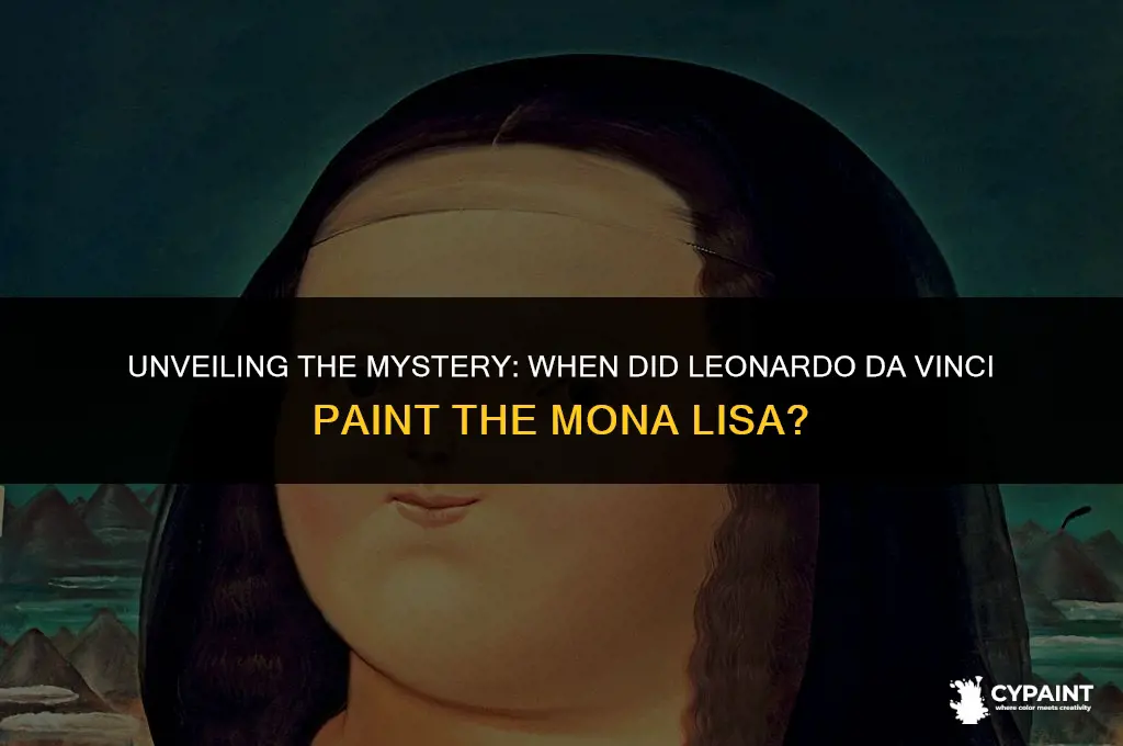 what year did leonardo da vinci painted the mona lisa