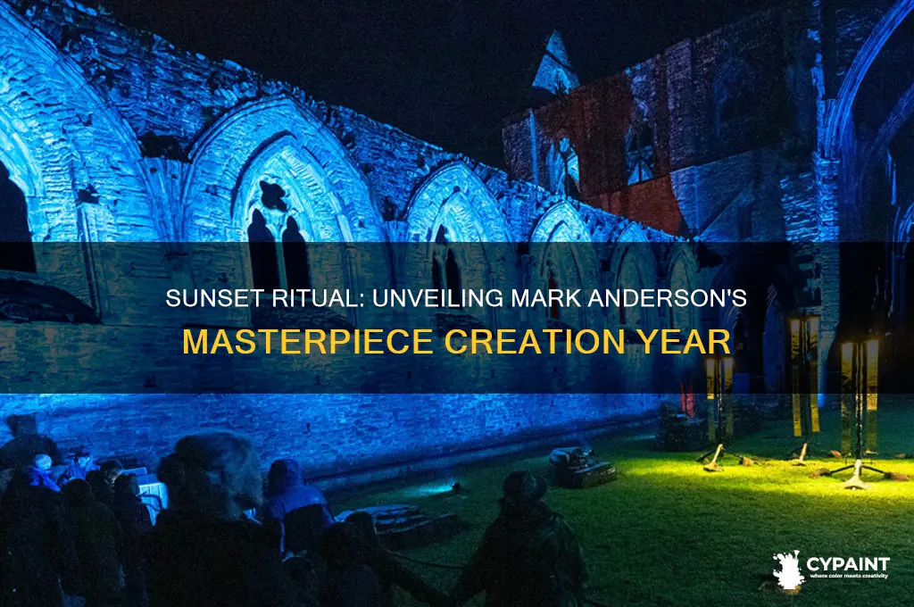 what year did mark anderson paint sunset ritual