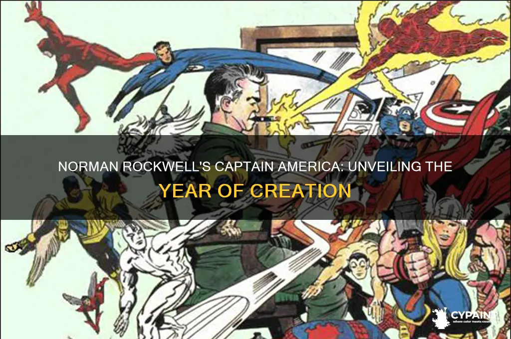 what year did norman rockwell paint captain america
