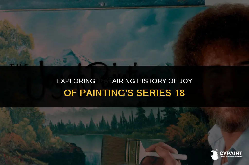 what year did series 18 of joy of painting air