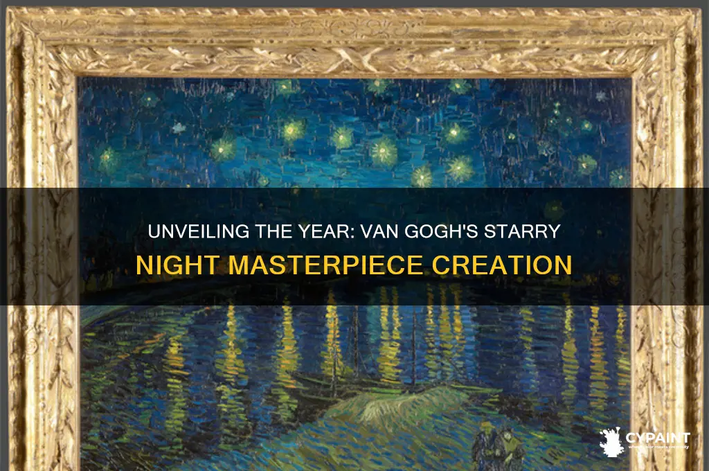 what year did van gogh paint starry night