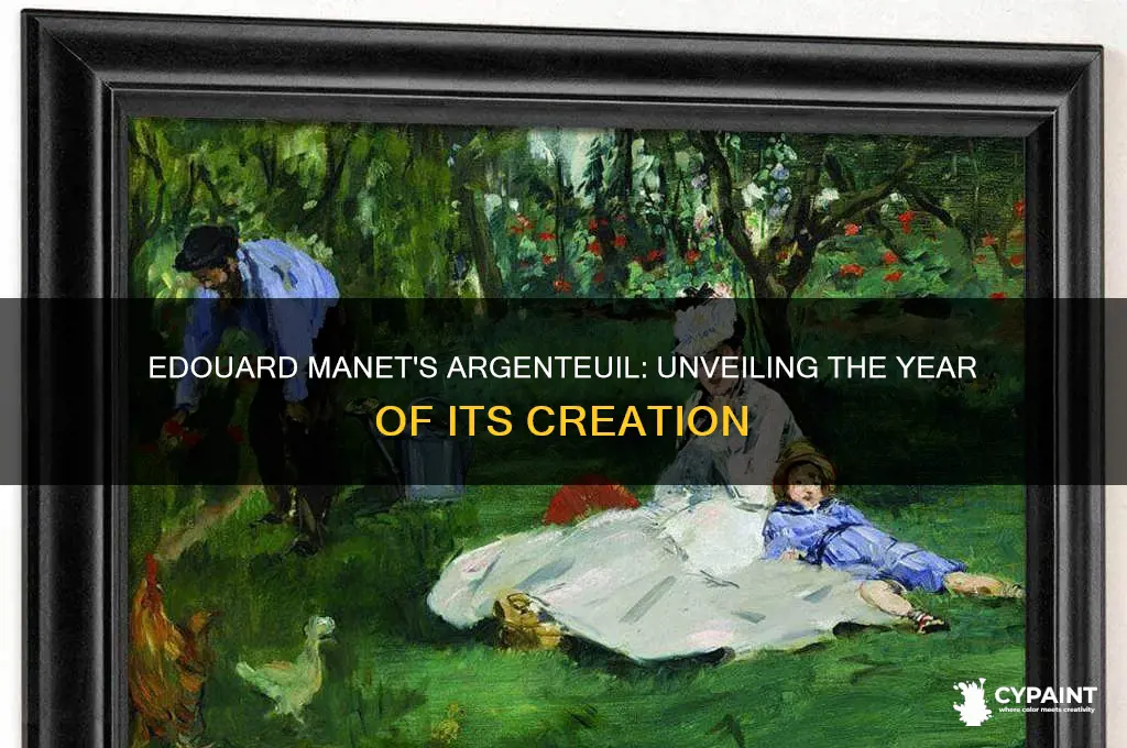 what year painted the argenteuil by edouard manet