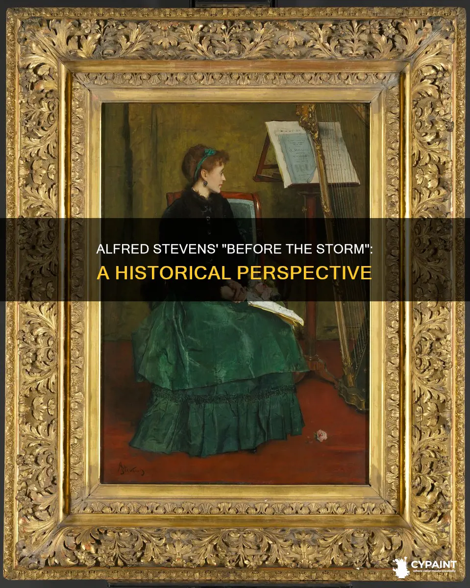 what year was alfred stevens before the storm painted