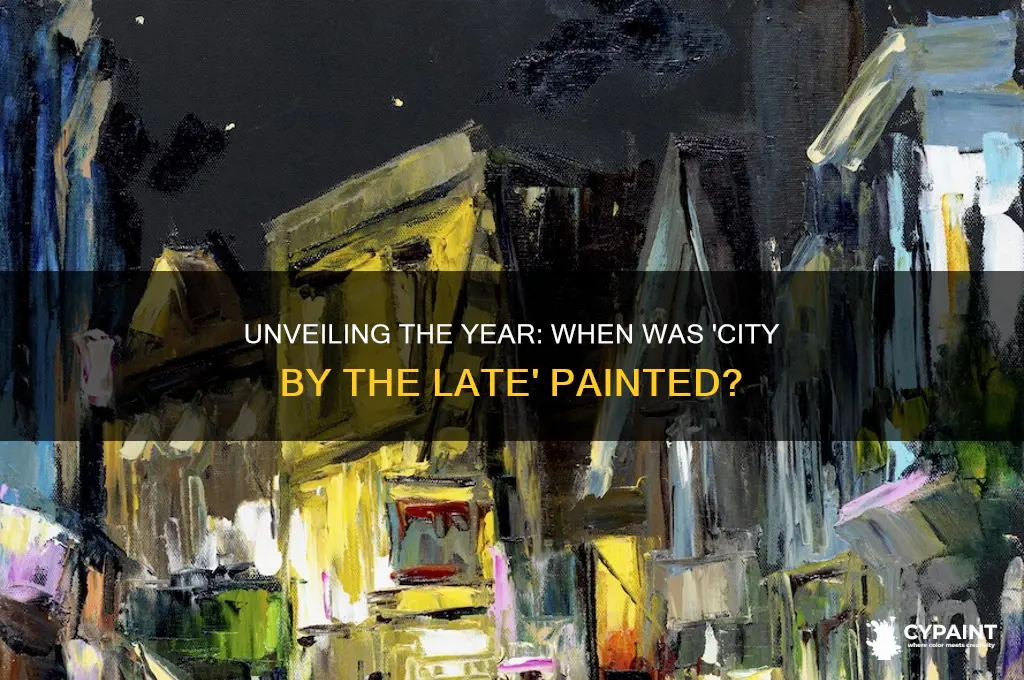 what year was city by the late painted