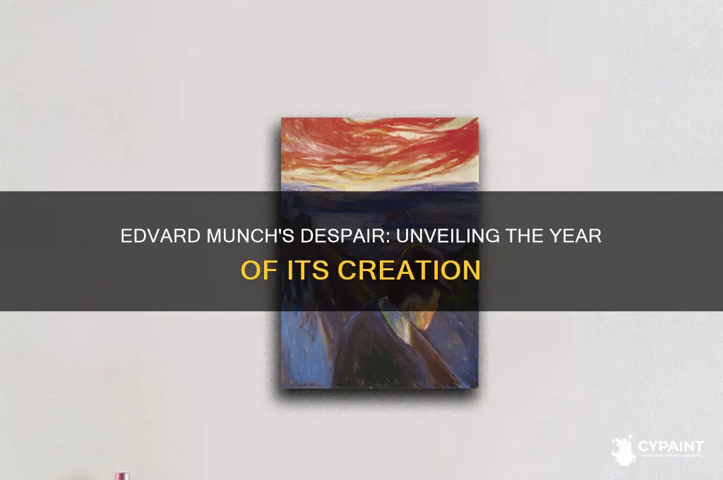 what year was despair by edvard munch painted