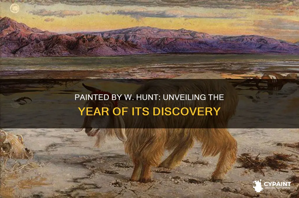 what year was found painted by w hunt
