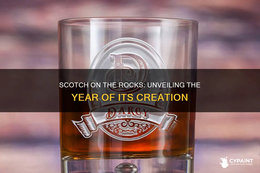 what year was scotch on the rocks painted