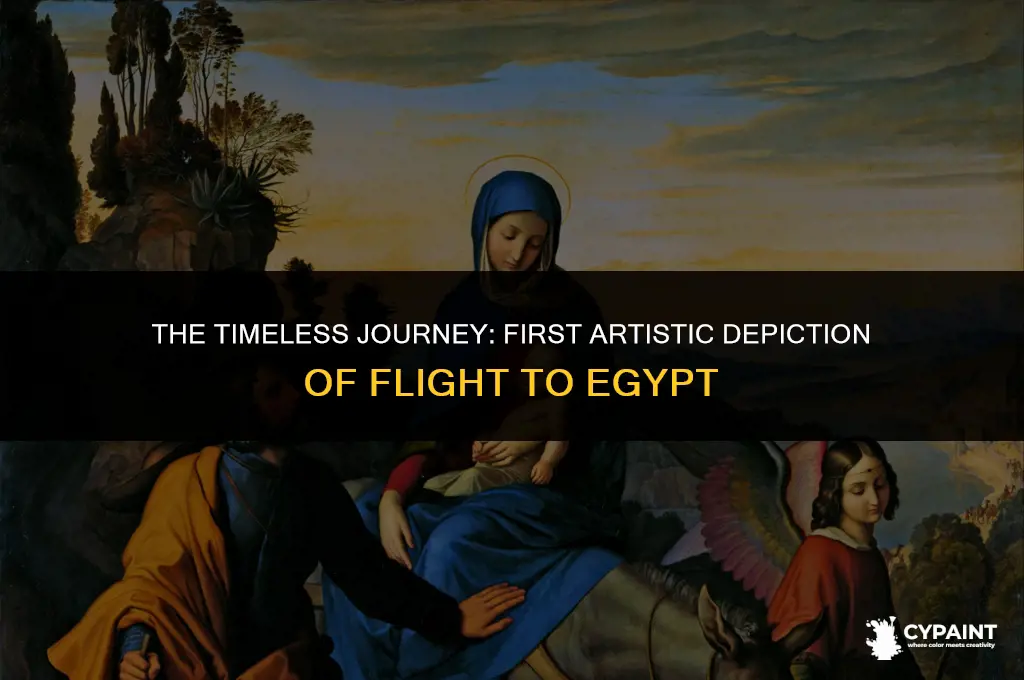 what year was the 1st painting of flight to egypt