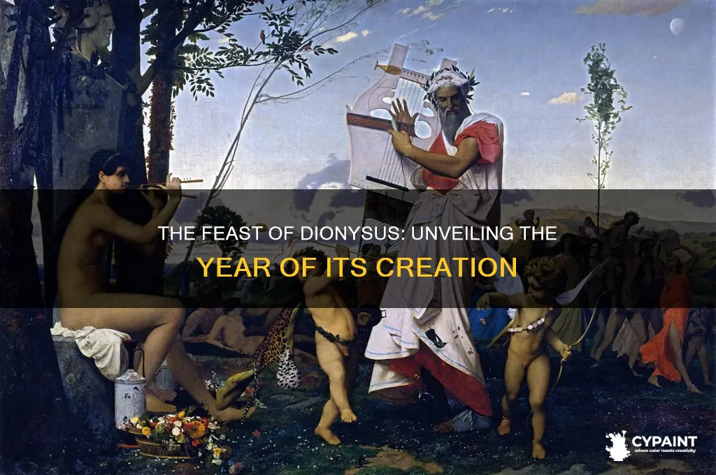 what year was the feast of dionysus painted
