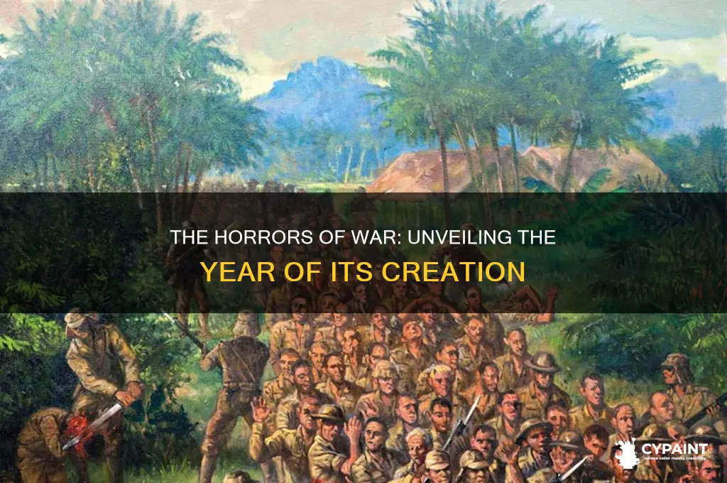 what year was the horrors of war painted