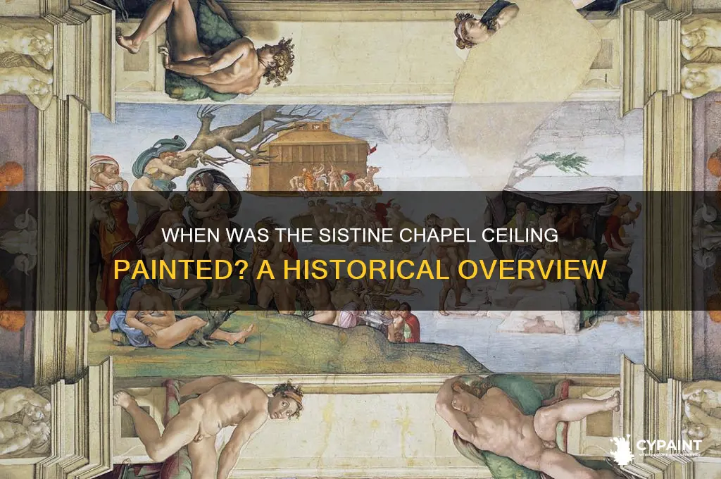 what year was the sistine chapel cieling painted