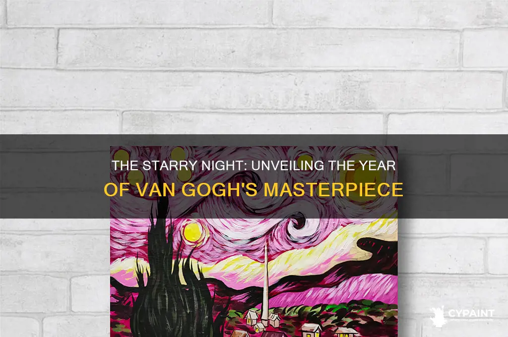 what year was the starry night painted