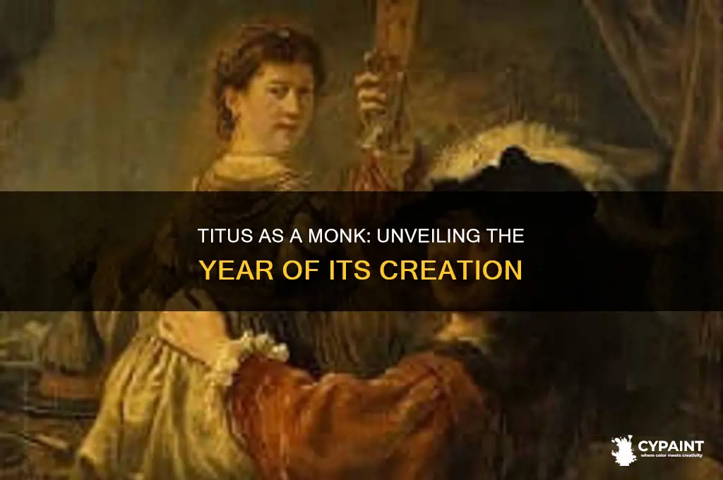 what year was titus as a monk painted