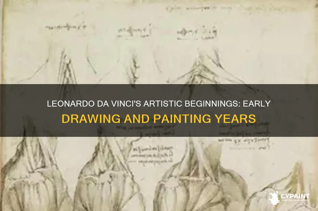 what years did davinci start drawing and painting