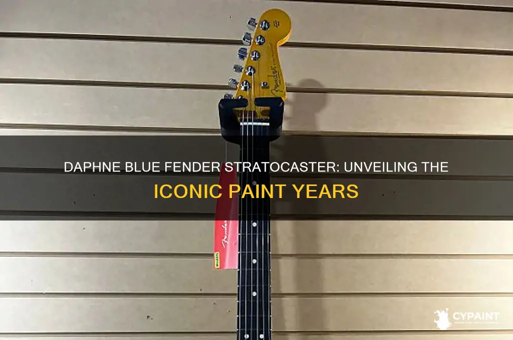 what years did fender paint strats daphne blue
