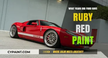 When Did Ford Offer Ruby Red Paint? A Yearly Breakdown