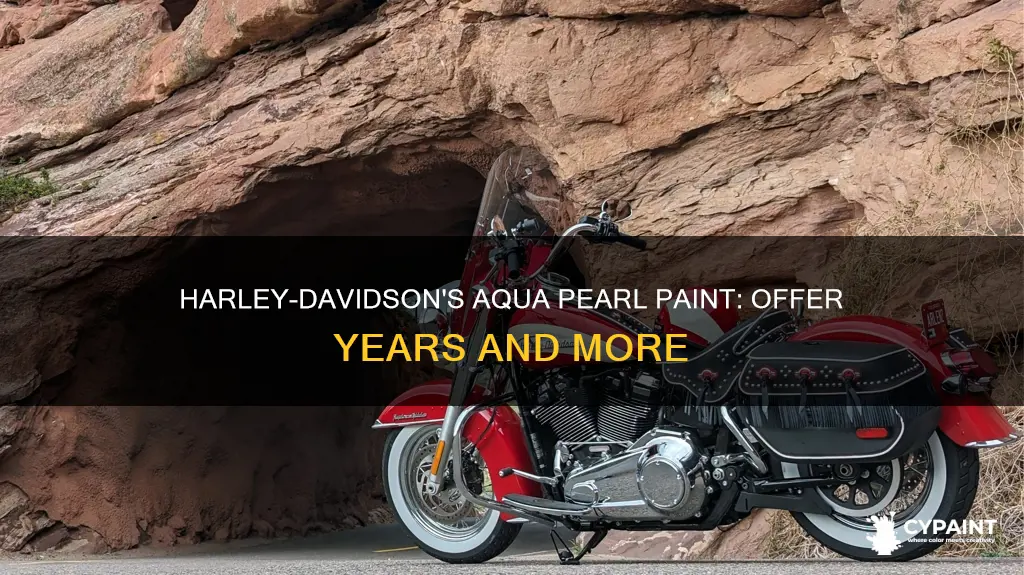 what years did harley davidson offer aqua pearl paint