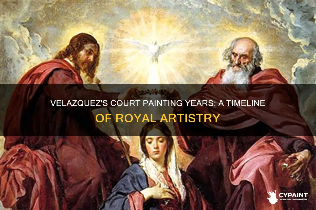 what years did velazquez paint in the court