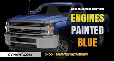Blue Chevy 350 Engines: Years of Production and Color