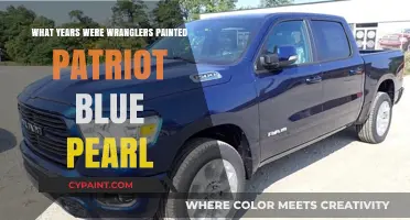 Patriot Blue Pearl: Uncovering Jeep Wrangler's Colorful History