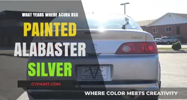 Alabaster Silver Acura RSX: Production Years and Color Details