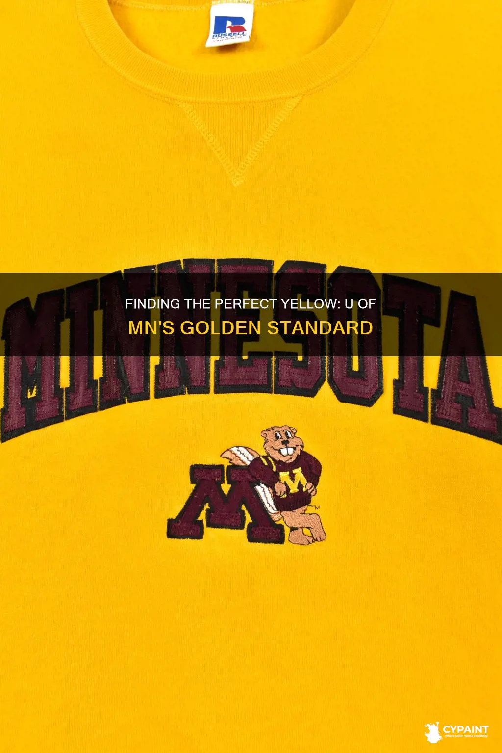 what yellow is the u of mn yellow paint