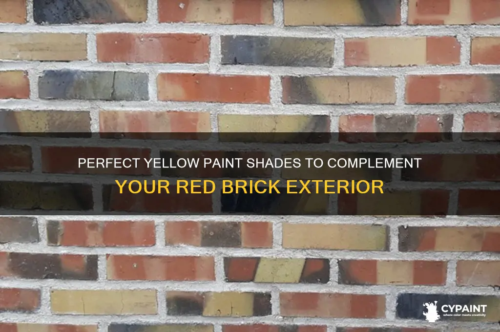what yellow paint goes with red brick exterior