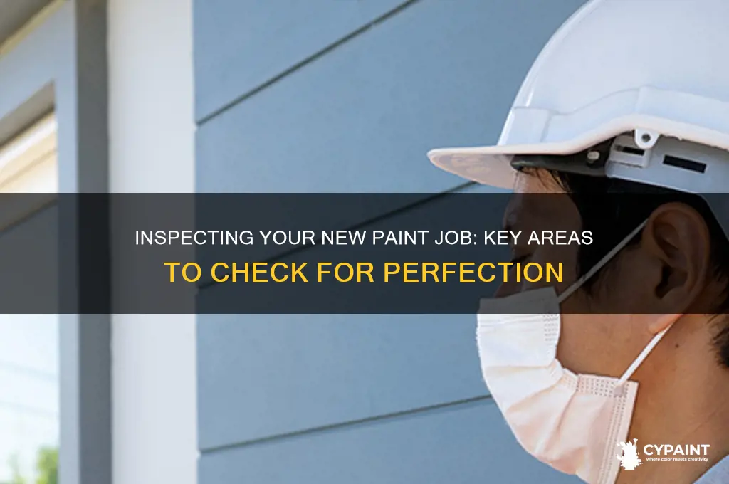 what yo inspect with a new paint job
