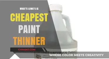 Lowe's Cheapest Paint Thinner: Affordable Options for Your Painting Needs
