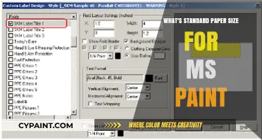 Standard Paper Size for MS Paint: A Quick Guide