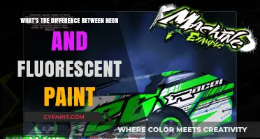 The Radiance of Neon and Fluorescent Paint: What's Different?
