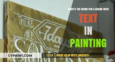 Exploring the Art World: What's the Term for a Board with Text in Paintings?