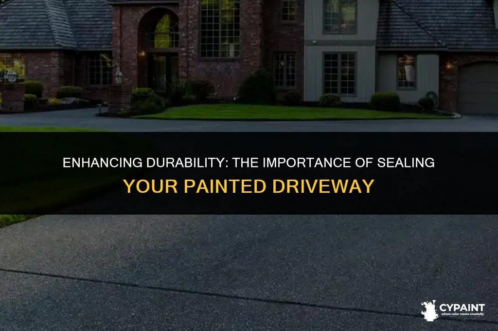 when a driveway is painted should it be sealed too