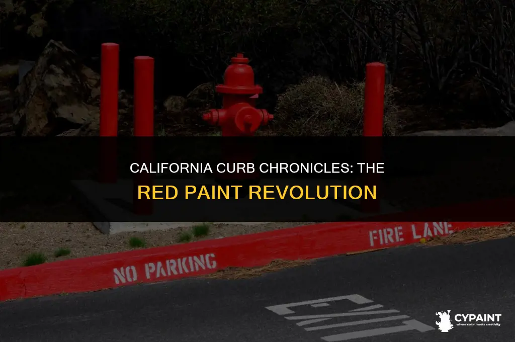when a property owner paints a curb red in california