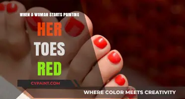 Red Toes, Bold Moves: Unveiling the Power of a Woman's Choice